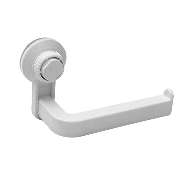 Baño sin taladrar Soporte de papel higiénico Inodoro ABS Papel plástico Rollo de toalla Estante montado en la pared, Blanco AweSitey HA6150-02B