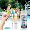 thumbnail image 3 of Uutvmp 7 in 1 Pool and Spa Test Strips, 50PCS Swimming Pool Water Test Strip, Hot Tub Water Test Strips, Total Hardness, Bromine, Free Chlorine, PH, Cyanuric Acid & Total Alkalinity, 3 of 9