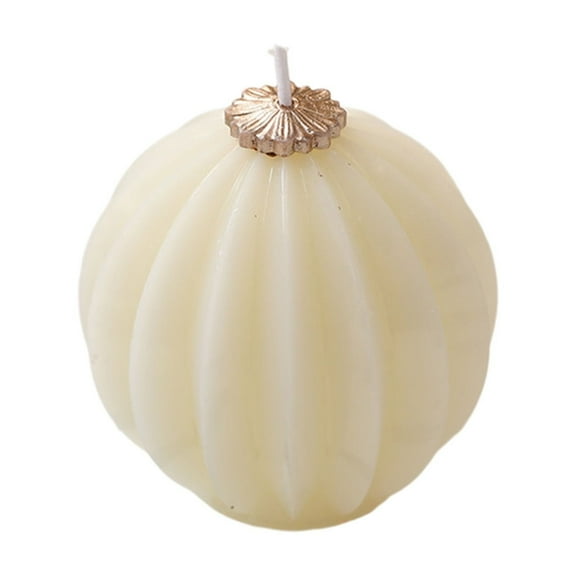 White Christmas Ball Candle Aromatic Spherical Scented Candle Holiday Home Ornament Festive Decor 2.76x2.36 Inch