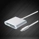 thumbnail image 2 of USB-C Card Reader 3 in 1 Aluminum Type C Adapter for Data Transfer and Everyday Use Silver Compatible with Chromebook Pixel and 950 1Set, 2 of 2