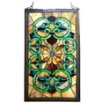 thumbnail image 2 of RADIANCE Goods Tiffany-Glass Victorian Window Panel 17x28, 2 of 2