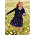thumbnail image 4 of Aideaone Toddler Girls Dresses Sleeveless Dress with Long Sleeve Ruffle Cardigan 2 Piece Fall Outfit Set 2T-41T, 4 of 9