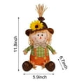 thumbnail image 3 of zhmrfg Fall Festival Sunflower Scarecrow Doll Autumn Seasonal Decoration for Table Mantel Porch Home Office Harvest Thanksgiving Cozy Holiday Seasonal Decor Gift Idea, 3 of 5