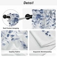thumbnail image 5 of Blue Eucalyptus Kitchen Curtains, Botanical Plant Rustic Branch Floral Light Filtering Window Curtain Panels, 2Pcs Rod Pocket Window Treatments Set for Cabin Bathroom Bedroom 52x45 Inches, 5 of 9
