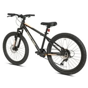 Ozark Trail 24 M.1 Mountain Bicycle, 8 Speed, Black, Fits Riders 4'6 - 5'6, Teen, Unisex