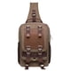thumbnail image 1 of KAUKKO Canvas Messenger Bag Cross Body Shoulder Sling Backpack Travel Senderismo Chest Bag KAUKKO FD252-3-Khaki, 1 of 5