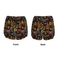 thumbnail image 5 of Picia Sunflower Rooster Pattern Women's 2 in 1 Athletic Running Shorts High Waisted Workout Casual Gym Sweat Shorts with Comfy Liner Zipper Pockets-Large, 5 of 9