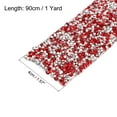thumbnail image 2 of 1 Roll 1 Yard Self Adhesive Crystal Rhinestone Diamond Ribbon for Arts & Crafts Project Silver Base Red, 2 of 5