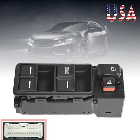 Driver Side Master Window practical Switch 35750-SDA-H12 For 4 Door Honda Accord 2003-2007