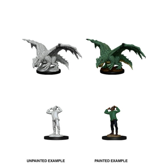 WizKids WZK90029 Dungeons & Dragons Nolzurs Marvelous Miniatures - GR Dragon Wyrm & Afflict Elf W11