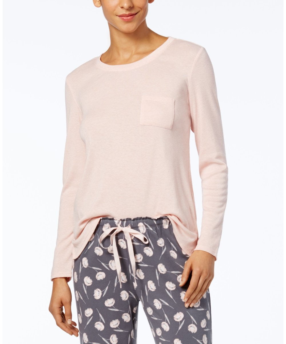 Alfani Alfani Women's Scoop Neck Sleepwear Pajama Top Soft Shell Size
