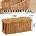 thumbnail image 3 of Sales Today Clearance Large Cable Management Box Handwoven Imitation Rattan Organizer Box Decorative Box Cable Organizer Box For Desk Management Box To Hide And Power Strip Office Craft Stationery, 3 of 7