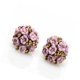 thumbnail image 3 of Moda elegante flor de cerámica Ear Stud mujeres señora regalos Púrpura Salvador Perno prisionero del oído de cerámica, 3 of 8