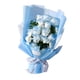 thumbnail image 5 of Decoración de pétalos de flores de jabón, centro de mesa, ramo de rosas artificiales para esposa Azul, 5 of 9