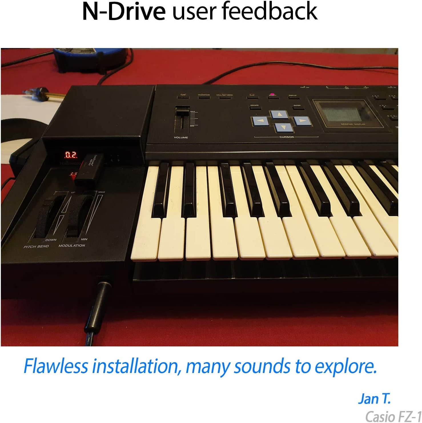 Nalbantov USB Floppy Disk Drive Emulator N-Drive 100 for Casio FZ-1 and FZ-10M ~ Sounds Included ~
