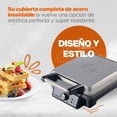 thumbnail image 4 of Huk&euml;n x MasterChef | Wafflera Belga El&eacute;ctrica Heat+ Premium 4 Rebanadas | Perilla de Temperatura Ajustable | Dise&ntilde;o de Acero Inoxidable | Luces de Encendido y Listo | An, 4 of 11