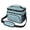 Dinosaur and Silhouette-1, variant on Dinosaur and Silhouette Navy Blue Insulated Lunch Box for Women Men, Medium Leakproof Cooler Bag with Adjustable Strap, 10"x6.7"x8"
