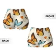 thumbnail image 5 of Qekee Butterflies Women Workout Shorts, Sports shorts, Scrunch Butt Lifting Gym Shorts, Breathable Soft - Small, 5 of 9