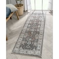 thumbnail image 3 of Well Woven Seluna Vintage Black Grey Persian Floral Medallion Runner Rug 2'3" x 7'3", 3 of 8
