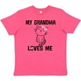 thumbnail image 3 of Inktastic My Grandma Loves Me Girls Kitty Youth T-Shirt, 3 of 5