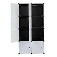 thumbnail image 6 of Zimtown 8 Cubes Portable Closet Wardrobe,Modular Cabinet Book Shelf W/Doors Hanging for Bedroom,Dormitory, 6 of 6