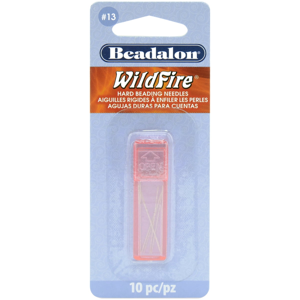 Wildfire Hard Beading Needle 10/pkg-size #13