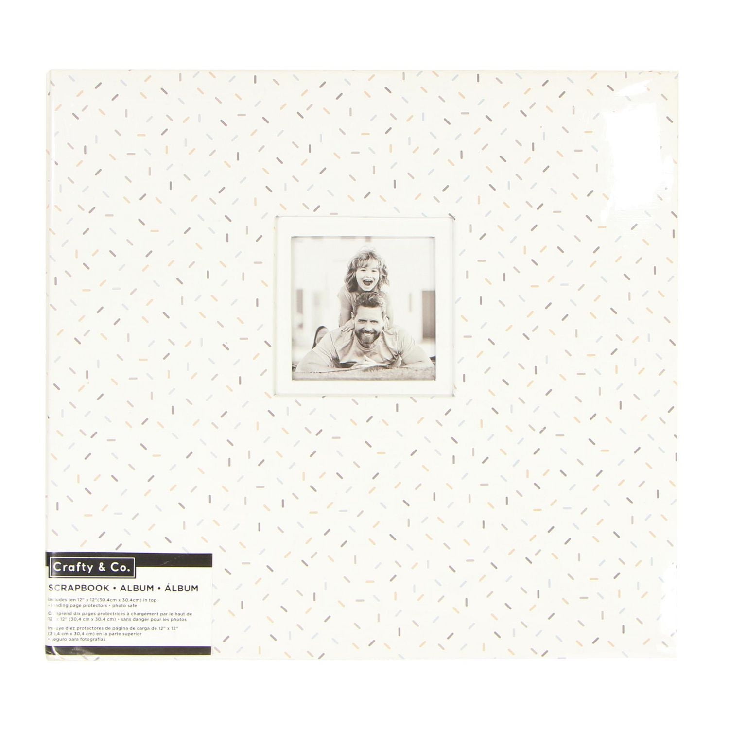 CRAFTY & CO. album de photos, blanc, 10 feuilles, bricolage, artisanat SCRAPBK ALBUM WHITE