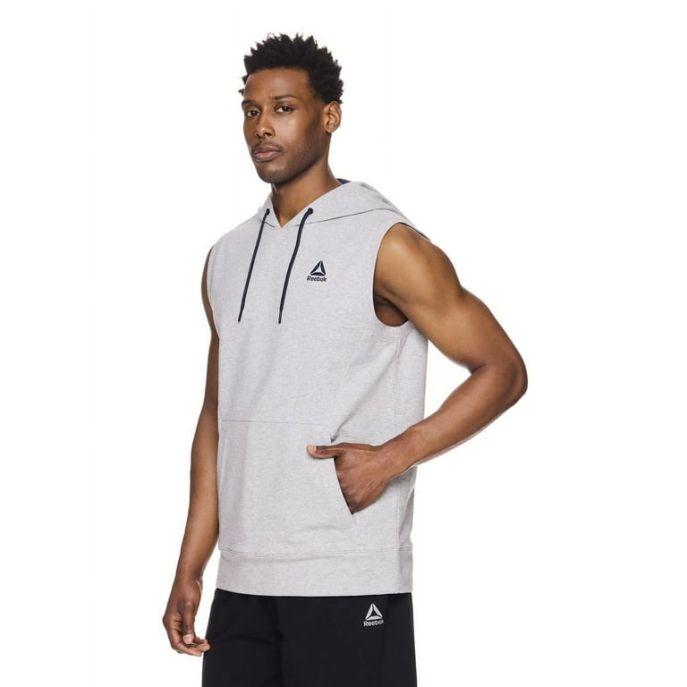 Reebok Men s and Big Men s Conqueror Sleeveless Hoodie up to Size 3XL Walmart