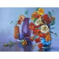 thumbnail image 3 of Rogozina, Svetlana 14x12 Black Modern Framed Museum Art Print Titled - Still Life with blue Background, 3 of 5