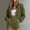 Army Green, variant on Gamivast Women's Cropped Zip up Hoodie Full Zip Hooded Sweatshirt Soft Long Sleeve Casual Jacket Tops for Fall Winter Lounge Streetwear Daily Wear White S