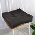 thumbnail image 4 of Lohuatrd Solid Color Square Seat Cushion Breathable Cotton Linen Thickened High Elastic Padded Super Soft Home Office Chair Tatami Sofa Floor Sitting Mat Pad, 4 of 7