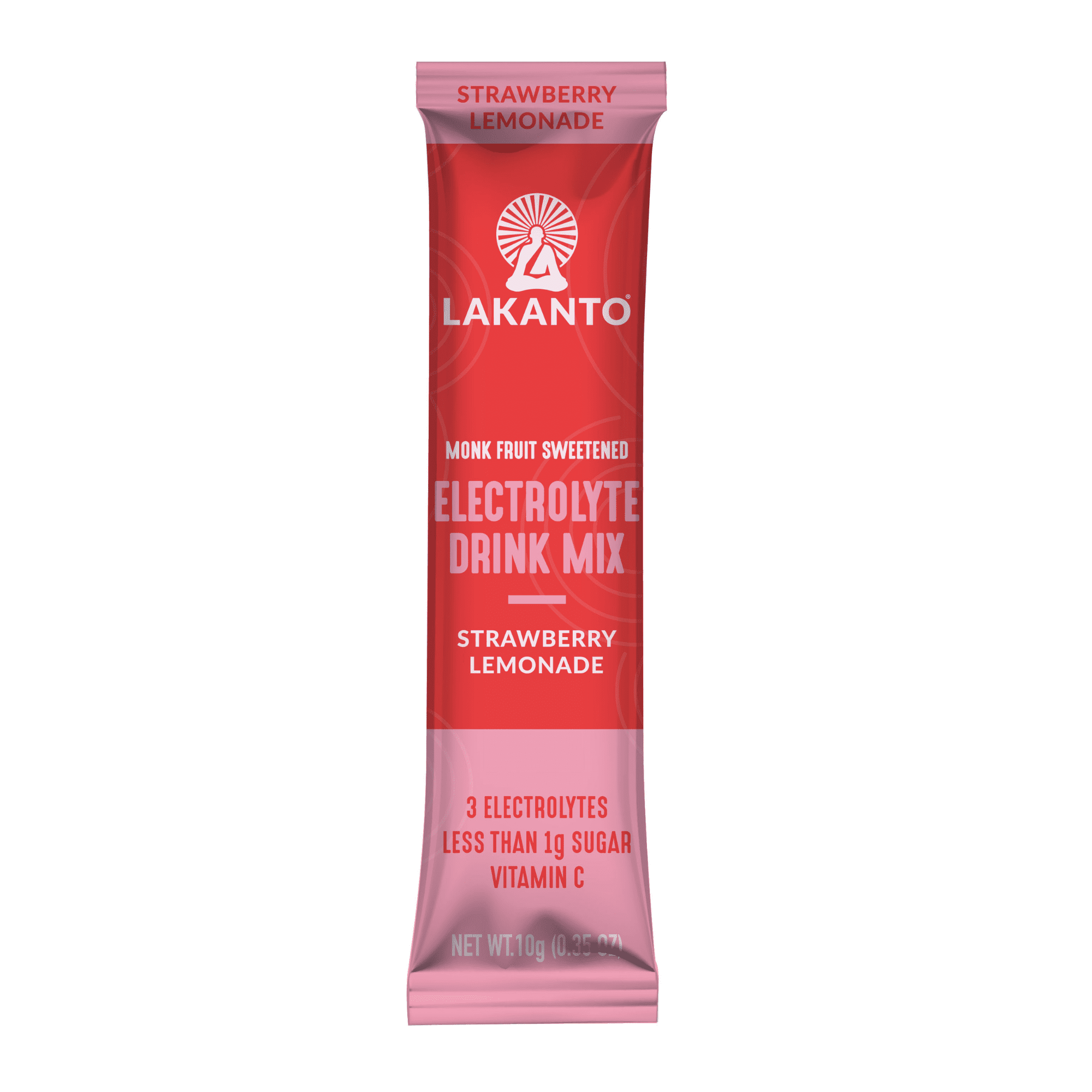 (2 pack) Lakanto Sugar-Free Hydration Pack, Electrolyte Drink Mix, Strawberry Lemonade & Berry Pomegranate Variety Pack (12 Sticks - Pack of 1)