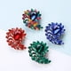 thumbnail image 5 of Broche de traje de hoja roja con diamantes de imitación en forma de marquesa, joyería en tono rojo antiguo, 5 of 5