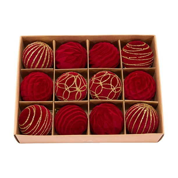 12 piezas - Adornos colgantes para árbol de Navidad, regalo, recuerdo de fiesta, decoración navideña ligera para cumpleaños y hogar.