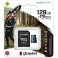 thumbnail image 2 of Carte Mémoire MicroSD Canvas Go Plus 128 Go (2 Pack) avec Adaptateur Compatible avec GoPro Hero 10 (Hero10) Classe 10, 2 of 5