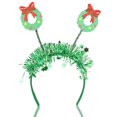 thumbnail image 1 of Needzo Diadema navideña con purpurina, accesorio festivo para el pelo, talla única, 9,5 pulgadas (coronas), 1 of 1