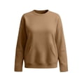 thumbnail image 4 of Paiwinds Oversized Sweatshirts for Women, Crewneck Solid Color Long Sleeve Tops with Front Pocket, Loose Fit Fall Winter Tunic Shirts, 4 of 6