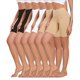 thumbnail image 1 of Pantalones cortos sin cordones Okimay, paquete de 6, antirozaduras y sin costuras para mujer, 1 of 5