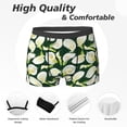 thumbnail image 2 of Men's Boxer Briefs, Calla Lily Flowers Petal Soft Comfy Mens Underwear Boxer Briefs Breathable With Widen Waist, 2 of 7