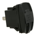 thumbnail image 4 of Cargador de coche universal con interruptor basculante, doble USB, QC3.0, carga rápida, retroiluminación LED, color negro, 4 of 14