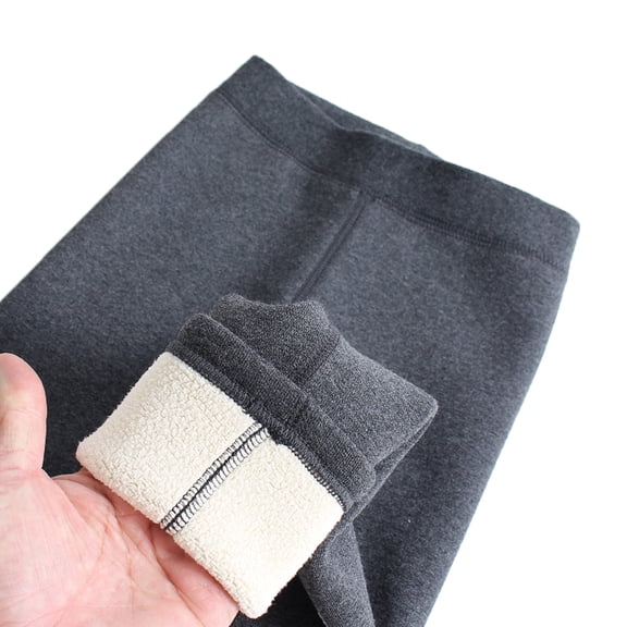 LYMAYTER Kids Toddler Girls Winter Warm Leggings Cotton Fleece Lined Bottoms Pants for Teen Solid Color Thick Tights Girls Thermal Trousers 2-16 Years