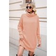 thumbnail image 2 of LAICAIW Robe Chandail Longue Ample à Col Roulé Oversize pour Femmes, 2 of 7