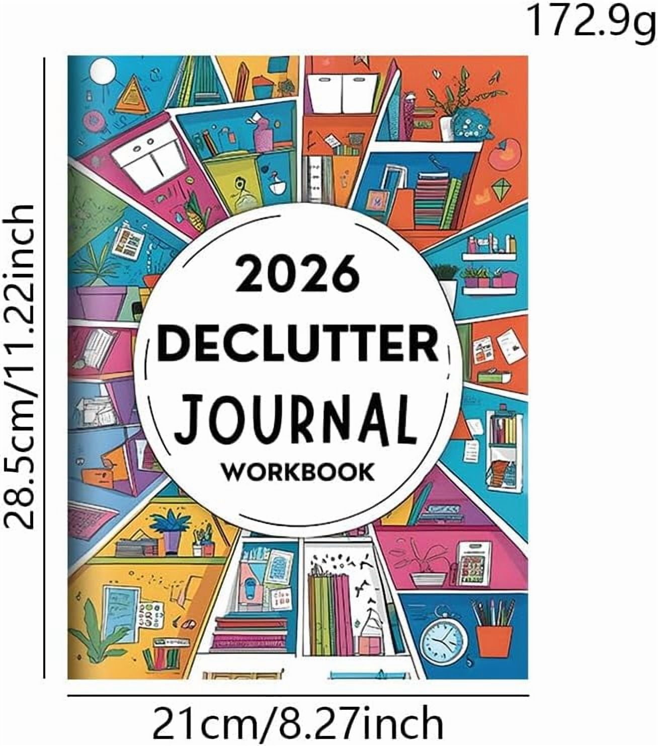 2026 Declutter Journal Workbook | Transform Your Home in 52 Weeks, 60 Page Guided Organization Planner, Prompts, Checklists, and Reflection Tools for Home & Life (1book,5 Colored Pen)
