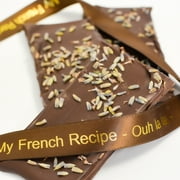 My French Recipe - Belgian Dark Chocolate Bark with Lavender, Chocolate Gift Box, Yummy Chocolate bar, Perfect for Christmas gifts, host and hostess Gifts- 4 Oz