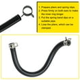 thumbnail image 4 of 18Pcs Spring Band Type Action Fuel/Silicone Vacuum Hose Pipe Clamp, 6mm Low-Pressure Air Spring Hose Clip Clamp for Automotive Oil Pipe Water Pipe, Black, 4 of 6