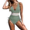 thumbnail image 2 of GZWYHT Bathing Suit for Women Womens Swimsuits Conservative Swimsuit Tummy Swimsuit For Women Suits Ruched Swimwear With Breast Pad One Piece Swimsuit Women Tummy Control Swimsuits AG L, 2 of 5