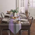 thumbnail image 4 of GFDYREE Burlap Linen Rustic Table Runners 72 Inches Long, Retro Barn Wood Lavender Purple Gray Table Runner Farmhouse Style for Coffee Table, Holiday Parties, Wedding, Events Dinner, Home De, 4 of 7