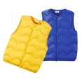 thumbnail image 4 of Godderr 2-10Y Toddler Kids Vest for Boys Girs Solid Color Cotton Waistcoats Baby Lightweight Puffer Sleeveless Jacket Unisex, 4 of 7