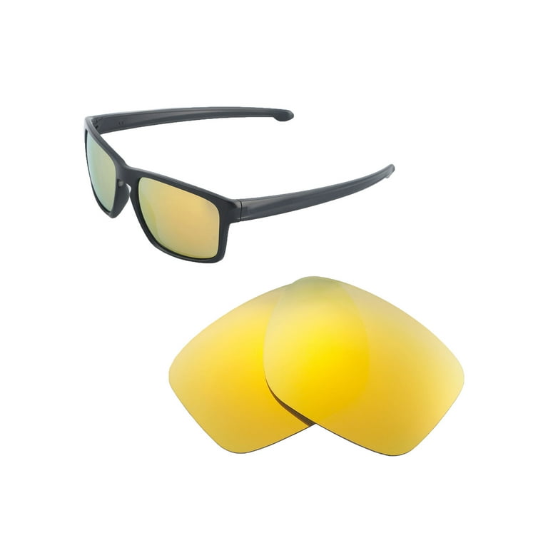 Walleva 24K Gold Polarized Vented Replacement Lenses for Oakley