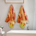 thumbnail image 4 of Japanese Fall Leaves Hand Towels 2 PCS, Autumn Maple Foliage Kitchen Towel Ultra Soft and Highly Absorbent,Decorative Fingertip Face Towel for Bathroom Hotel, 28.3"x14.4", 4 of 6